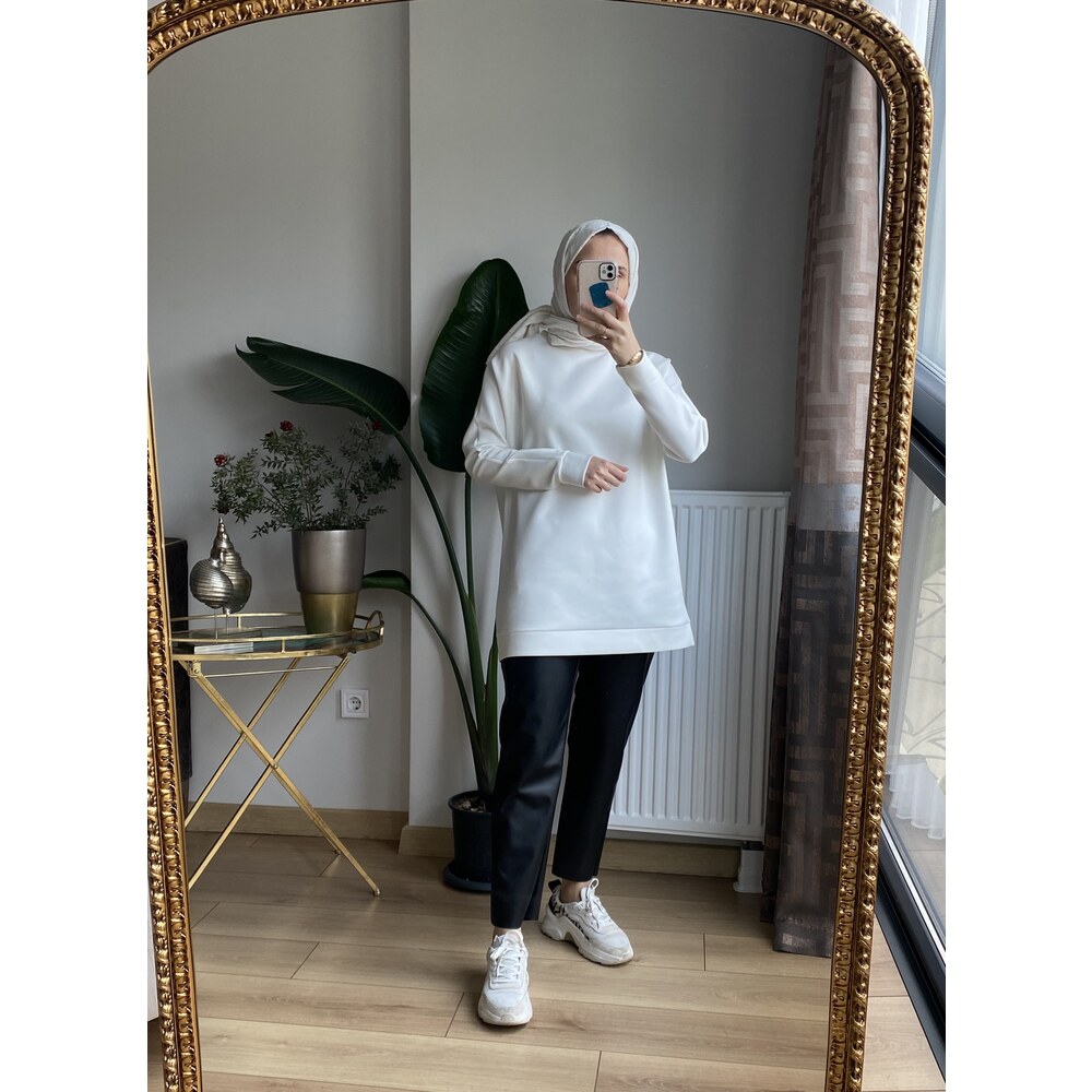 Ekru sucuba tunik