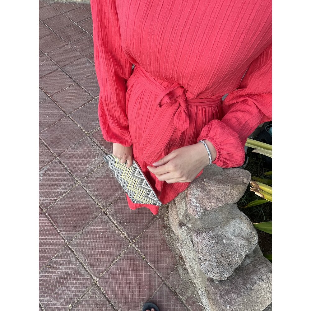 Nar çiçeği müslin elbise — fotoğraf 2