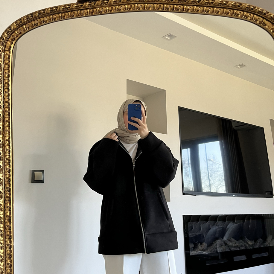 Fermuar detaylı sweat