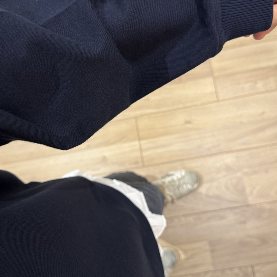 Lacivert fırfır sweatshirt — fotoğraf 3